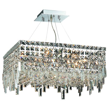 Elegant Lighting Elegant Cut Clear Crystal Maxim 12-Light Crystal Pendant V2033D20C/EC